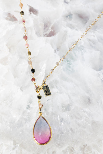WATERCOLOR Y NECKLACE- DAQUIRI